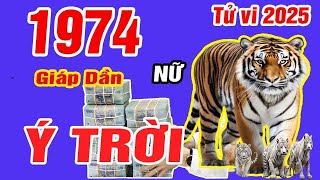 Tử vi tuổi Giáp Dần 1974 nữ mạng 2025 Cẩn thận thị phi [upl. by Kartis]