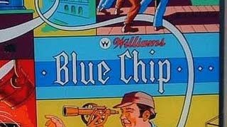 1976 Williams Blue Chip pinball machine in action [upl. by Noreht]