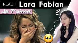 REACTING to LARA FABIAN  Je Taime [upl. by Esinyl]