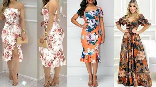 VESTIDOS FLOREADOS para PRIMAVERA VERANO 2022 TENDENCIAS MODELOS de VESTIDOS de MODA 2022 [upl. by Aivatnwahs]