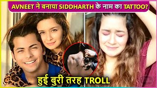 Avneet Kaur Flaunts Tattoo Trollers Say  Siddharth Ka Naam [upl. by Ide490]