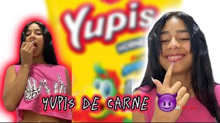 PROBÉ LOS YUPIS DE CARNE 😱 [upl. by Ahsauqal224]