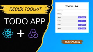 Todo App with React Redux Toolkit  React Redux Tutorial🚀 codewithaswin yt project tutorial rtk [upl. by Meerak]