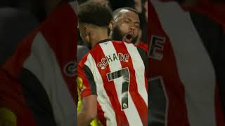 Brentford FC 41 Leicester City  Kevin Schade HatTrick  quotPURE PASSIONquot [upl. by Eikkin886]