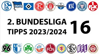 Bundesligatipps 2Liga  16Spieltag  Saison 20232024 [upl. by Cornelie16]