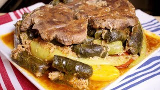 How to make Dolma With Meat Assyrian Food [upl. by Yelnoc345]