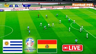 🔴 Uruguay vs Bolivia EN VIVO 🏆  ⚽ Partido EN VIVO hoy simulación y recreación de videojuego [upl. by Neersan]