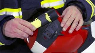 Firefighters helmet Dräger HPS 7000 Fitting and adjusting the accessories [upl. by Cadell225]