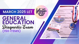 MARCH 2025 LET GENERAL EDUCATION Diagnostic Examination [upl. by Eikcir]