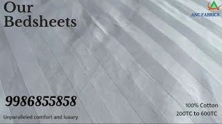 HOTEL BEDSHEETS AND BATH TOWELS WHOLESALE IN ERNAKULAM KERALA ancfabrics hotel resorts linens [upl. by Gonta]