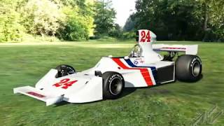 F1 1975 by Bazza Interlagos 1975 Hesketh 308B Ferrari 312T Assetto Corsa TV cam  onboard [upl. by Annet]