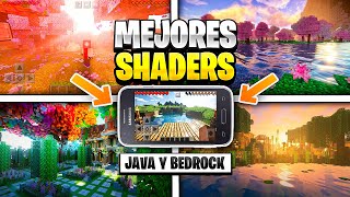 ✅Los MEJORES y NUEVOS SHADERS para MINECRAFT 120  Gama baja media y alta JAVA BEDROCK y MCPE [upl. by Dayle]