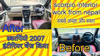 Scorpio work from nepal  Scorpio interior customization  Scorpio modified  the car garage [upl. by Ennaeerb]