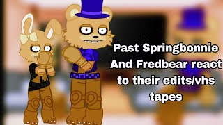 Past Springbonnie and Fredbear react to their editsvhs tapes [upl. by Huttan]