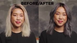 How to dye your hair silver at home with Feria [upl. by Paulsen686]