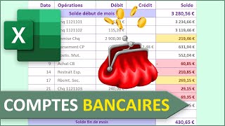 Suivi des comptes bancaires avec Excel [upl. by Hgielak]