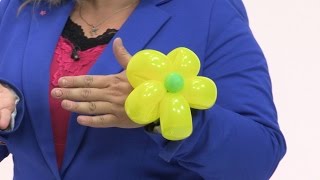 Balloon Flower Bracelet  Balloon Animals Tutorial [upl. by Yentruocal]