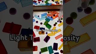 How we use our light table for Curiosity  Learning toddler preschool [upl. by Anrym]