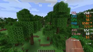 GeForce GTX 1050 ti  Intel Core i310100F  Minecraft FPS Test [upl. by Aisylla]