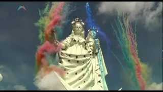 Unveiling of a massive statue of the Virgin of Socavon puts Bolivian mining city on the map [upl. by Nerhtak]