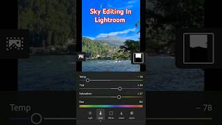 How to sky editing in lightroom app shorts trending youtubeshorts viralshorts [upl. by Selle]