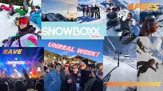 SNOWBOXX 2024 SNOWBOARING BEERS AND RAVING ON A MOUNTAIN [upl. by Waverley371]