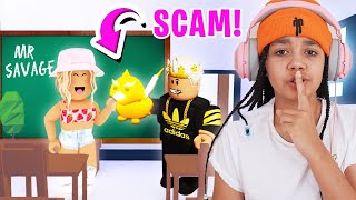 I SCAMMED The BIGGEST SCAMMER In Adopt Me School Roblox [upl. by Spenser]