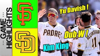 San Diego Padres vs San Francisco Giants Highlights TODAY  MLB Highlights [upl. by Polak485]