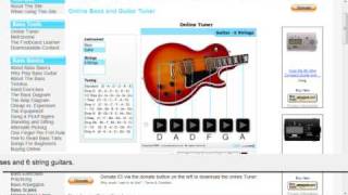 Online Guitar and Bass Tuner [upl. by Yarw373]