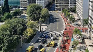 69 New Syntagma square Great Walk quotMegalos Peripatosquot in Athens Greece [upl. by Julio]