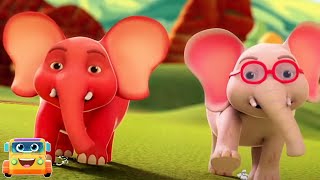 Ek Mota Hathi Ghumne Chala एक मोटा हाथी Hindi Rhymes and Elephant Cartoon Song [upl. by Nolyag]