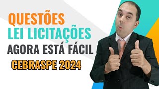 Concurso TSE UNIFICADO 2024  NOVA LEI LICITAÇÕES FÁCIL DE SER ENTENDIDO  QUESTÕES CEBRASPE CESPE [upl. by Filipe]