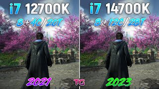 Core i7 12700K vs Core i7 14700K  Test in 10 Games [upl. by Gaither871]