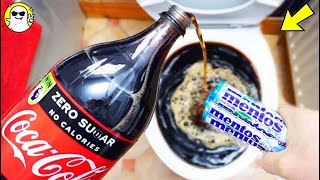 MENTOS AND COKE  MENTOS AND COKE EXPERIMENT  MENTOS AND COKE TOILET  EXPERIMENT VIDEO [upl. by Nytnerb321]