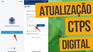 ATUALIZAÇÃO DA CTPS DIGITAL  NOVIDADES DA CTPS  SST SegurançadoTrabalho [upl. by Ahsinad]