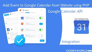 Add Event to Google Calendar using PHP [upl. by Terrab]