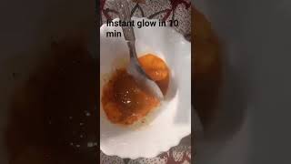 Instant glow in 10 min turmeric coffee riceflourbeautyskin youtubeshorts instantglow [upl. by Eelra923]