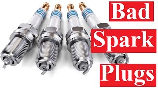 Bad spark plug causes symptoms and remedy [upl. by Junette]