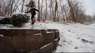 My First Time Snowskating [upl. by Shorter]