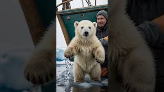 🐻‍❄️ Adorable Polar Bear Cub Saved in a Heartwarming Rescue 😍 PolarBearRescue Wildlife [upl. by Macdonell]