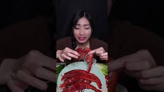 Raw Red Shrimp Carabineros กินกุ้งแดงยักย์แบบคนจีน หัวกุ้งมันเยิ้มๆกินกับน้ำจิ้มซีฟู้ดรสจัดจ้าน [upl. by Haramat]