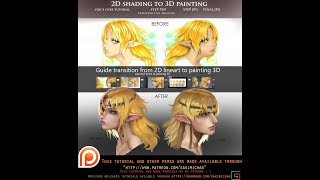 2D shading to 3D painting voice over guide [upl. by Ilera]