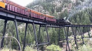 Georgetown Loop Railroad is going to pass the bridge [upl. by Adiv818]