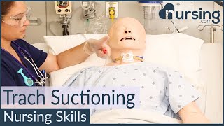 Tracheostomy Suctioning Nursing Skills [upl. by Akima401]