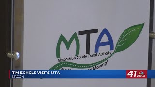 Tim Echols visits Macon Transit Authority [upl. by Moya146]