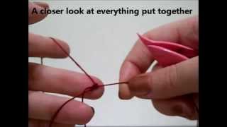 Beginning Shuttle Tatting  Winding Double Stitch Ring  Tutorial [upl. by Atsira]