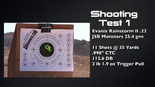 Evanix Rainstorm Part 2  Testing Heavier Pellets at Range by AirgunWeb [upl. by Geminius]