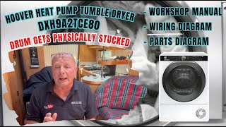 Hoover DXH9A2TCE80 Heat Pump Tumble Dryer Drum Gets Physically Stucked [upl. by Kcirrem897]