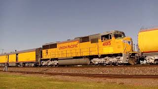 UP PG3SL  MARTINTON IL 9 9 14 UP 4014 UP 4015 [upl. by Ocko476]