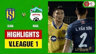 Highlights SLNA  LPBank HAGL  Thắng lợi đầu tiên của mùa giải chỉ 1 là đủ [upl. by Staal]